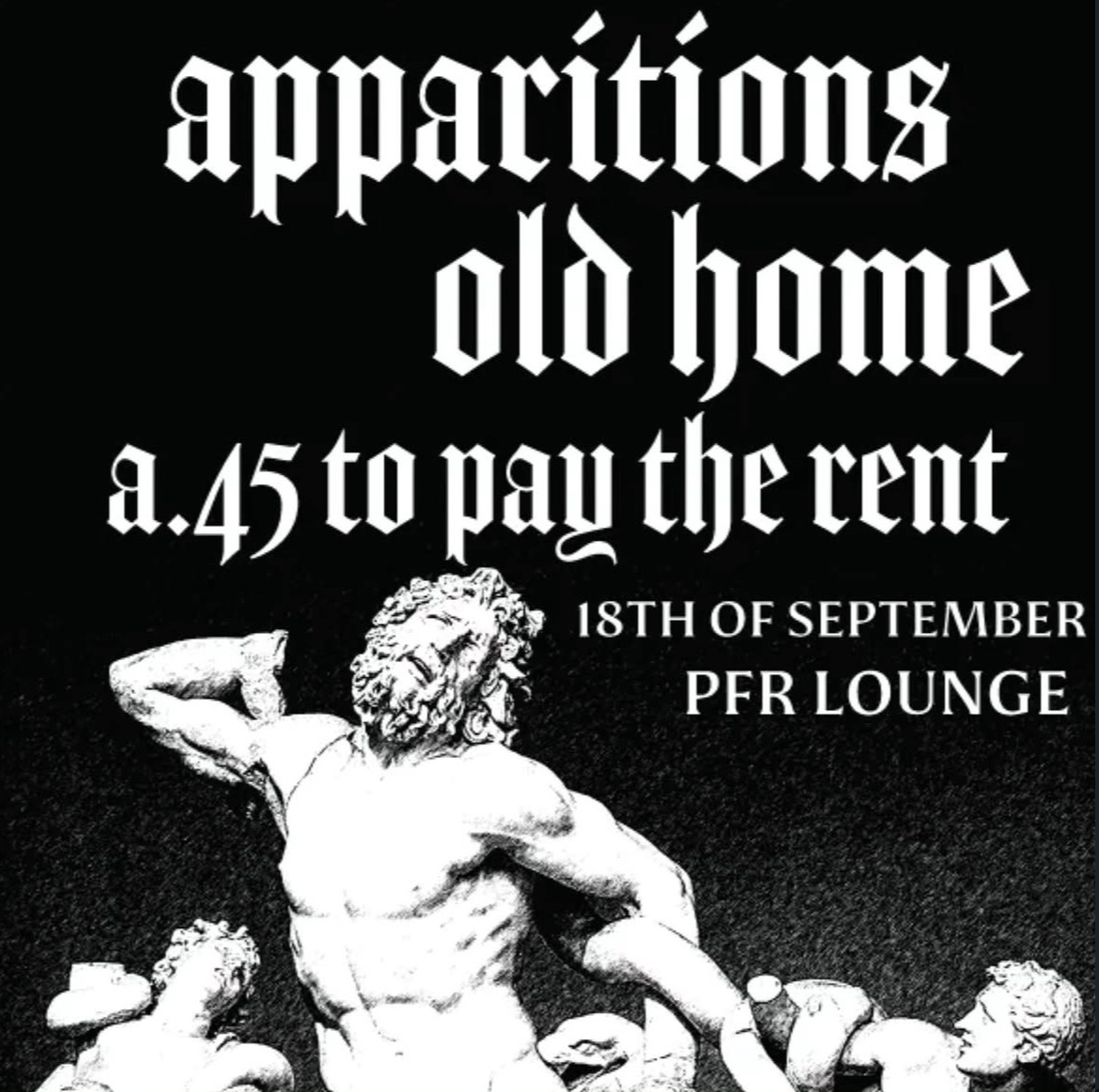 apparations, old home and a.45 to pay the rent ($5)