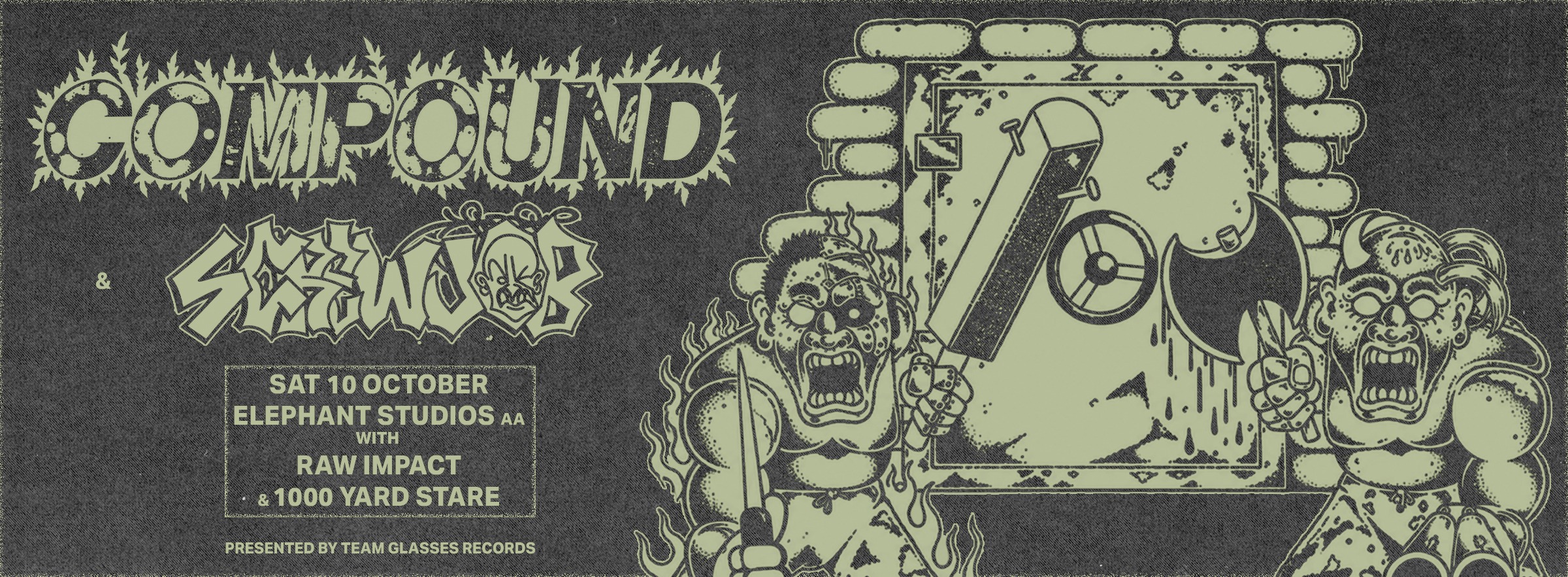 Compound & Screwjob at Elephant Studios, Geebung (AA)