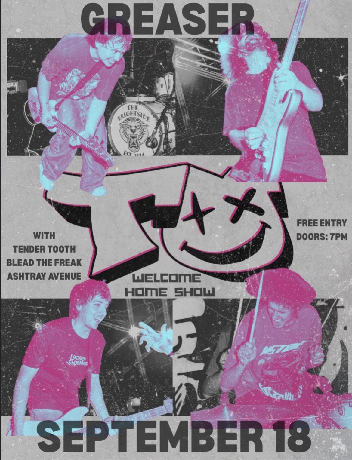 Take Over, Tender Tooth, Bleed the Freak and Ashtray Avenue (Free)