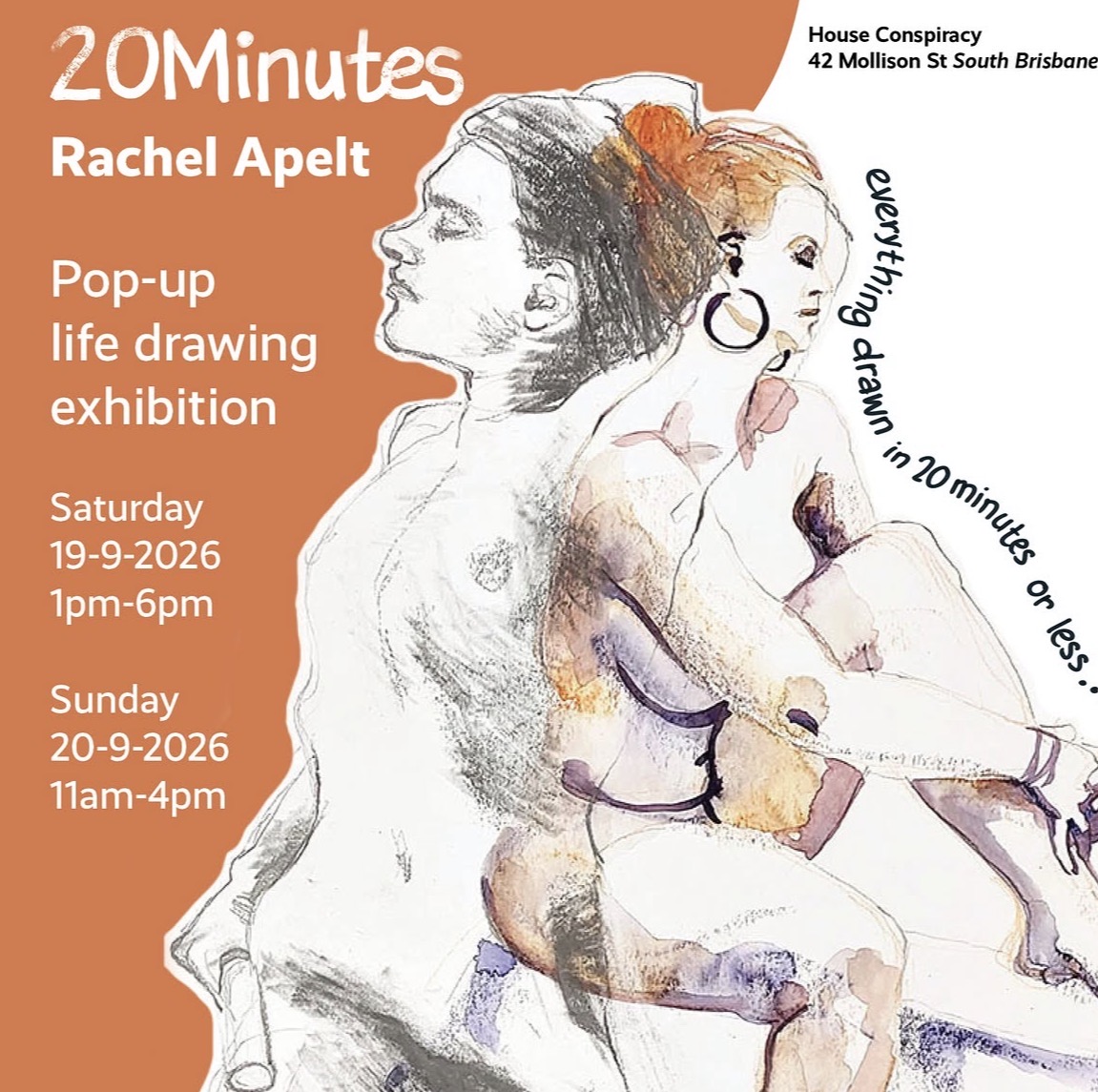Rachel Apelt Pop Up Live Drawing Event