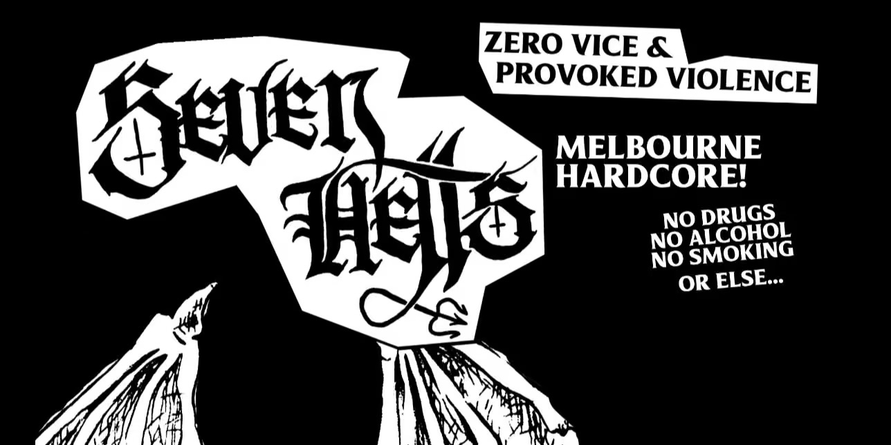 Zero Vice Bookings and Provoked Violence present: Seven Hells Redlands Show (AA) with support from Bleeding Wounds, The Hardway