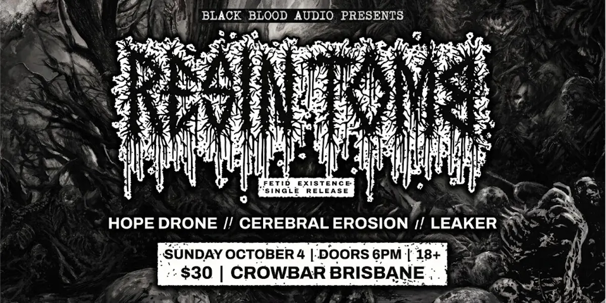 Black Blood Audio presents RESIN TOMB & FRIENDS With Hope Drone, Cerebral Erosion & Leaker