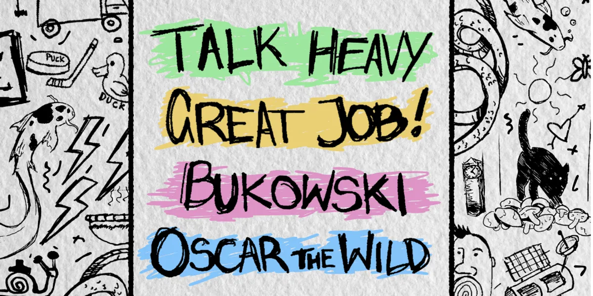 Open Gate Records TALK HEAVY w/ Bukowski, Great Job!, Oscar the Wild