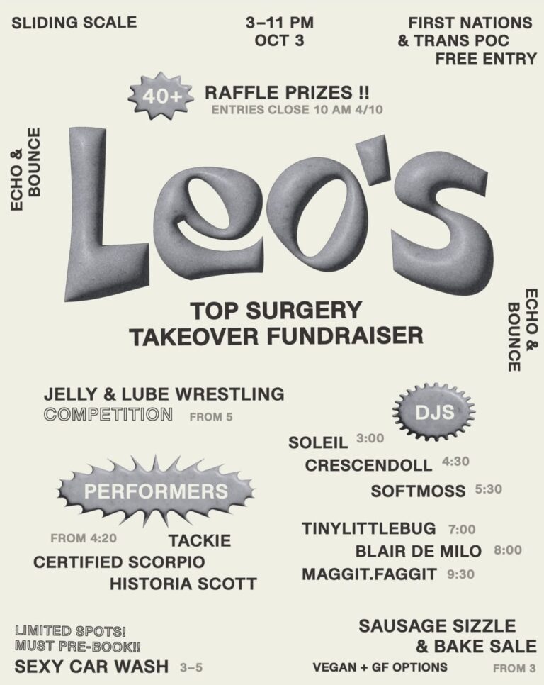 leo’s top surgery takeover fundraiser