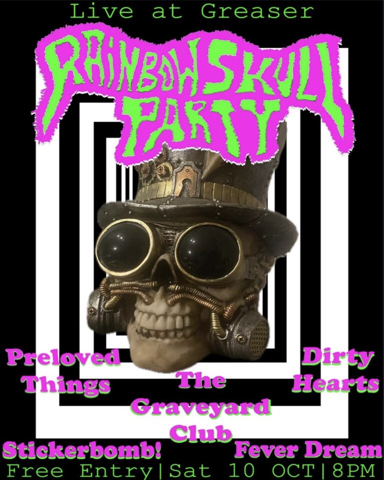 Rainbow Skull Party, Preloved Things, The Graveyard Club, Dirty Hearts, Stickerbomb! and Fever Dream (Free)